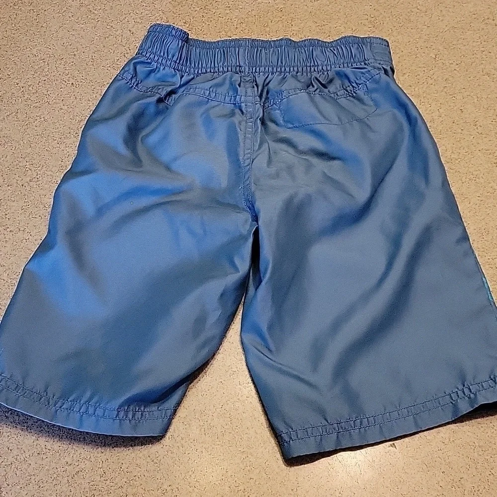 Old Navy Kids Blue Shark Print Swim Trunks Size 5T